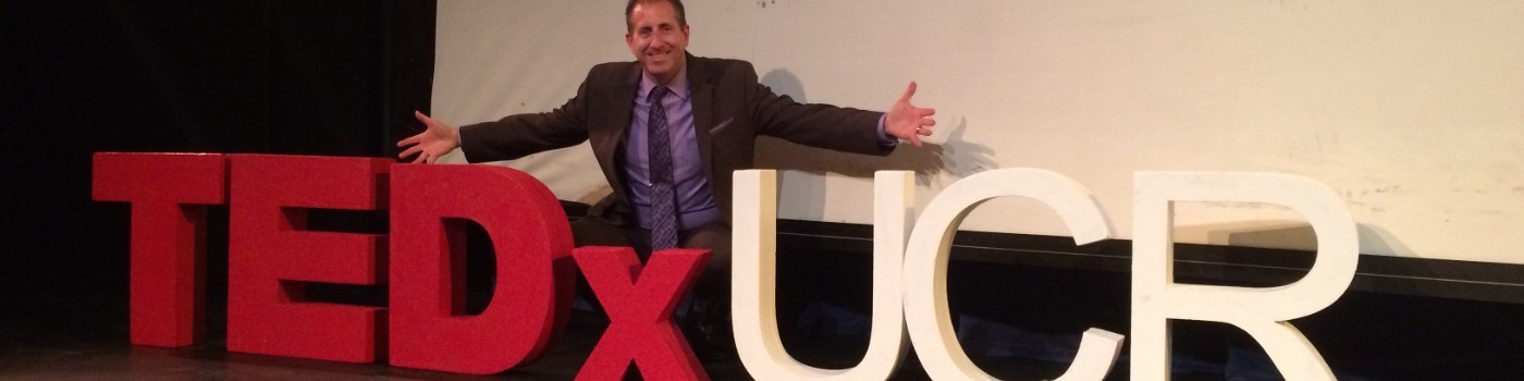 Scott Silverman after serving as emcee for TEDxUCR